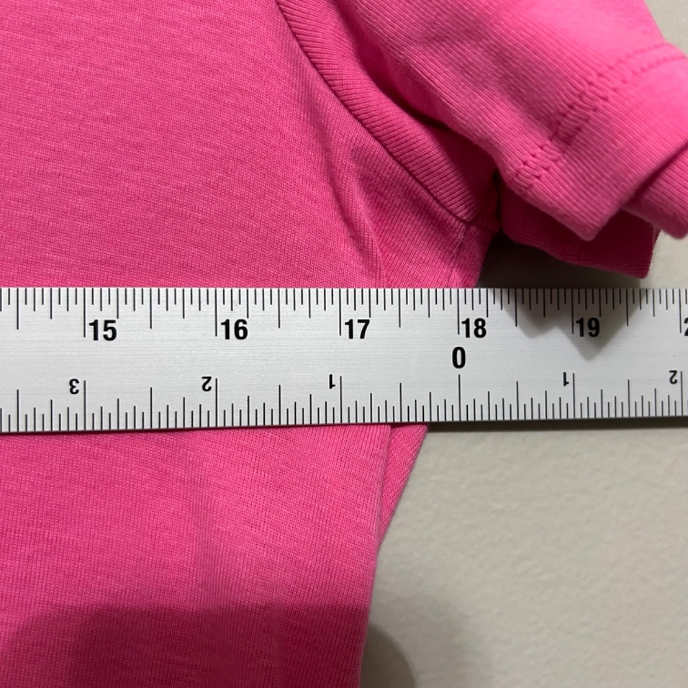 Talbots Women's T-Shirt M Pink V-Neck Short Sleeve Casual Feminine Colorful Fun - Picture 5 of 6